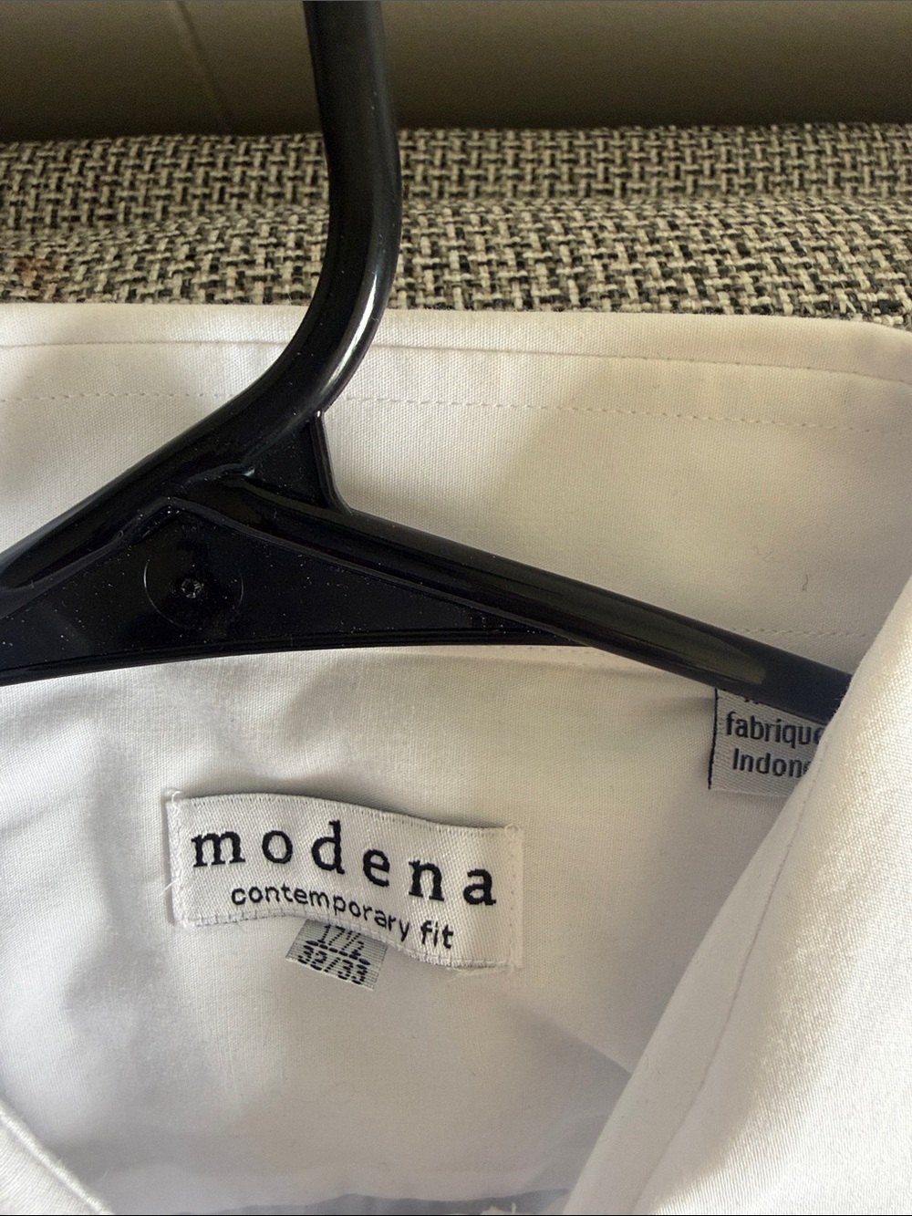 Modena Contemporary Fit Men's Dress Shirt - White